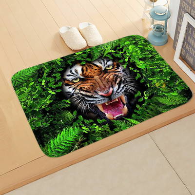 Divlje životinje Prostirka za kupanje Šuma Trava Lišće Tepih Dinosaur Tigar Neklizajuća podloga za noge Vuk Lav Otirač za kupaonicu Podni tepih Dekoracija doma