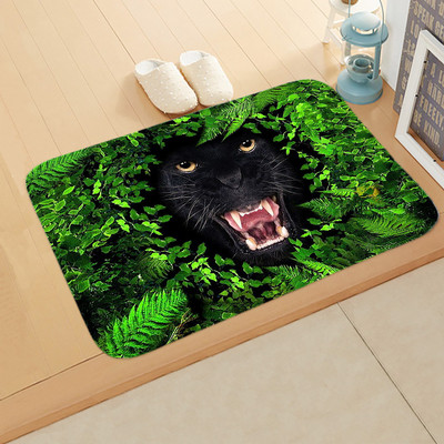 Divlje životinje Prostirka za kupanje Šuma Trava Lišće Tepih Dinosaur Tigar Neklizajuća podloga za noge Vuk Lav Otirač za kupaonicu Podni tepih Dekoracija doma