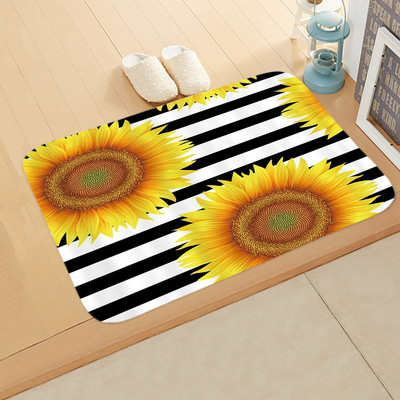 Suncokret Prostirka za kupaonicu Drvena daska Cvjetni tepih Jesen Rustikalno cvijeće Seoska biljka Spavaća soba Otirač Podloga za noge Kuhinja Podna prostirka Dom