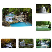 Vodopad Prostirka za kupaonicu Prašuma Zeleno stablo Ljeto Priroda Krajolik Kupaonski tepih Dekoracija Spavaća soba Kuhinja WC Tepih Meka memorijska pjena