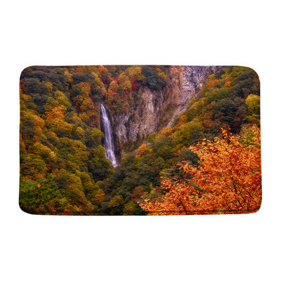 Vodopad Prostirka za kupaonicu Prašuma Zeleno stablo Ljeto Priroda Krajolik Kupaonski tepih Dekoracija Spavaća soba Kuhinja WC Tepih Meka memorijska pjena