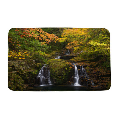 Vodopad Prostirka za kupaonicu Prašuma Zeleno stablo Ljeto Priroda Krajolik Kupaonski tepih Dekoracija Spavaća soba Kuhinja WC Tepih Meka memorijska pjena