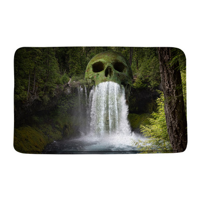 Vodopad Prostirka za kupaonicu Prašuma Zeleno stablo Ljeto Priroda Krajolik Kupaonski tepih Dekoracija Spavaća soba Kuhinja WC Tepih Meka memorijska pjena