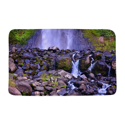 Vodopad Prostirka za kupaonicu Prašuma Zeleno stablo Ljeto Priroda Krajolik Kupaonski tepih Dekoracija Spavaća soba Kuhinja WC Tepih Meka memorijska pjena