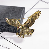 Novi vintage broševi sa životinjama u obliku orla, metalni znački s pticama, igle za ovratnike, igle za odijela, igle za revere, nakit za muškarce Dodaci, darovi