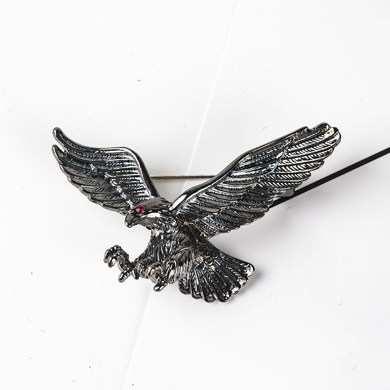 Novi vintage broševi sa životinjama u obliku orla, metalni znački s pticama, igle za ovratnike, igle za odijela, igle za revere, nakit za muškarce Dodaci, darovi