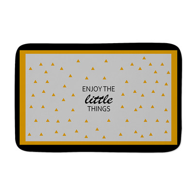 Protuklizne prostirke s valovitim prugama Žuto crne geometrijske jastučiće za noge Otirač za spavaću sobu Kuhinjski ulaz Slovo Karirani tepih Podna prostirka