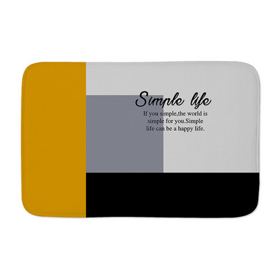 Protuklizne prostirke s valovitim prugama Žuto crne geometrijske jastučiće za noge Otirač za spavaću sobu Kuhinjski ulaz Slovo Karirani tepih Podna prostirka