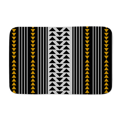 Protuklizne prostirke s valovitim prugama Žuto crne geometrijske jastučiće za noge Otirač za spavaću sobu Kuhinjski ulaz Slovo Karirani tepih Podna prostirka