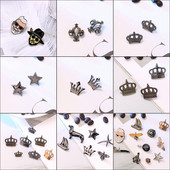 Krunski broševi za muškarce Visokokvalitetni vintage metalni broš Košulja Odijelo Ovratnik za rever Igla za ruksake Kopča Nakit Dodaci