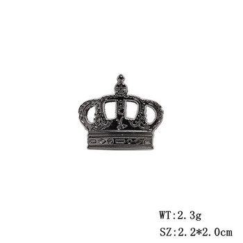 Корона брошки за мъже Висококачествена ретро метална брошка Риза Костюм Яка Ревер Игла за раници Катарама Аксесоари за бижута