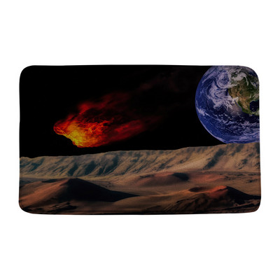 Grad Zvjezdani noćni pogled Prostirka za kupaonicu Umjetnička zgrada Pun mjesec Svemir Kupaonski tepih Dekoracija Spavaća soba Kuhinja WC Otirač Meka memorijska pjena