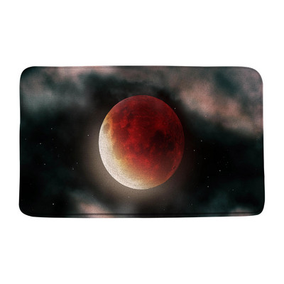 Grad Zvjezdani noćni pogled Prostirka za kupaonicu Umjetnička zgrada Pun mjesec Svemir Kupaonski tepih Dekoracija Spavaća soba Kuhinja WC Otirač Meka memorijska pjena