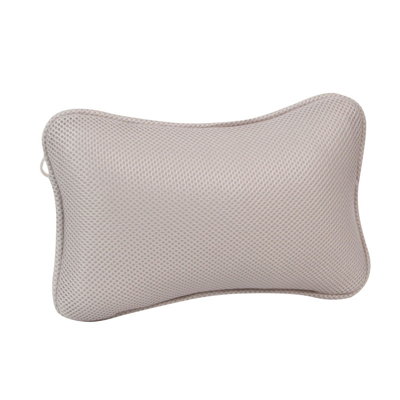 Elpojošs 3D Mesh SPA vannas spilvens ar piesūcekņiem kakla un muguras atbalsta spa spilvens mājas burbuļvannai vannas istabas piederumi