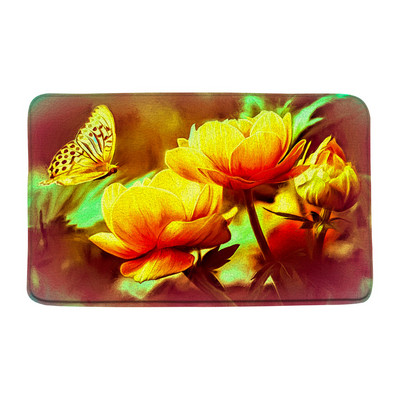 Akvarel Cvjetni leptir Prostirka za kadu Ne-silp Krajolik Tratinčica Cvijet dalije Ruralni kupaonski tepih Tepisi Kuhinjski otirač Jastučić