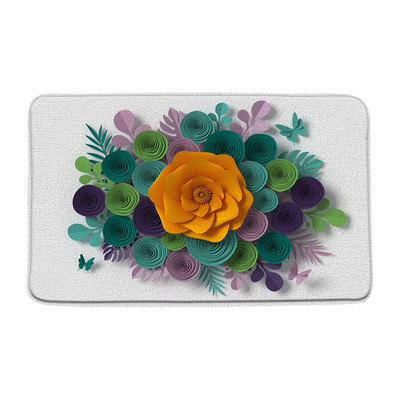 Akvarel Cvjetni leptir Prostirka za kadu Ne-silp Krajolik Tratinčica Cvijet dalije Ruralni kupaonski tepih Tepisi Kuhinjski otirač Jastučić