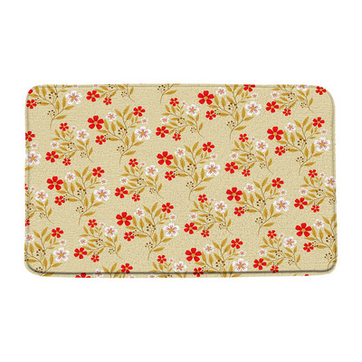 Tropsko lišće, cvijet, prostirka za kupaonicu, zelena biljka, cvjetni krajolik, palma, čudovište, akvarel, neklizajući tepih za kupaonicu, kuhinjski ulazni tepisi