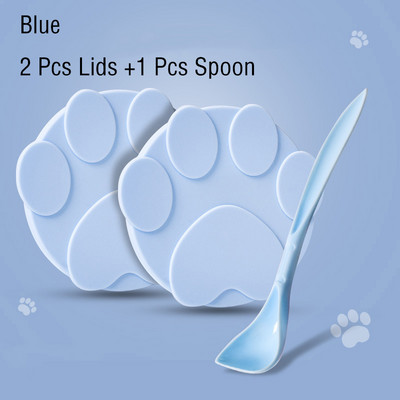 3 u 1 Silikonski poklopac za konzerve za pse i mačke za višekratnu upotrebu Prijenosni zatvarač za hranu Žlica Poklopac za hranu za kućne ljubimce Svježi limeni poklopci za limenke Čep Dodaci za kućne ljubimce
