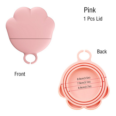 3 u 1 Silikonski poklopac za konzerve za pse i mačke za višekratnu upotrebu Prijenosni zatvarač za hranu Žlica Poklopac za hranu za kućne ljubimce Svježi limeni poklopci za limenke Čep Dodaci za kućne ljubimce