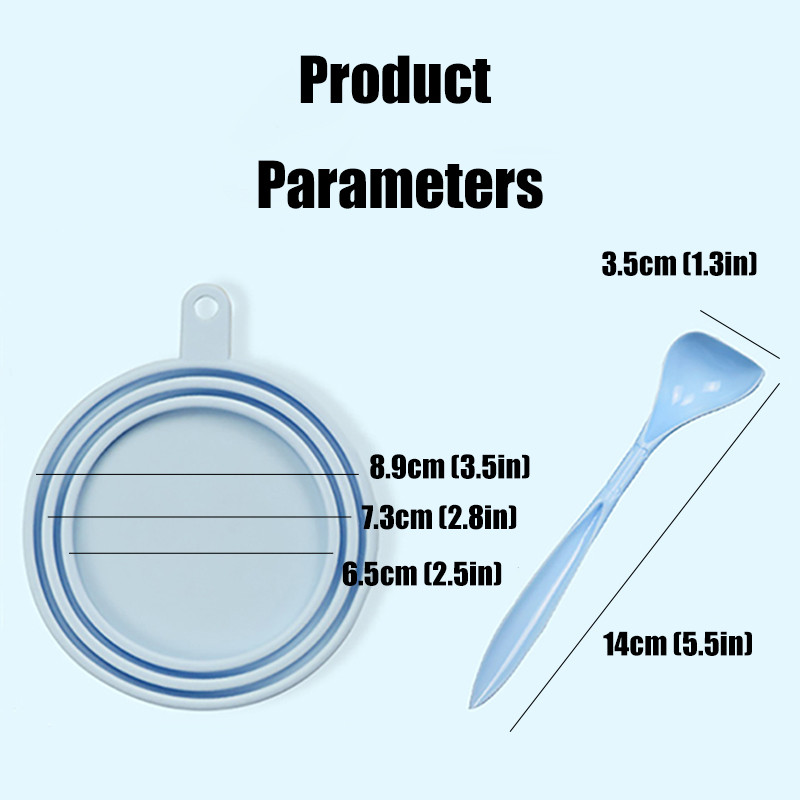 3 u 1 Silikonski poklopac za konzerve za pse i mačke za višekratnu upotrebu Prijenosni zatvarač za hranu Žlica Poklopac za hranu za kućne ljubimce Svježi limeni poklopci za limenke Čep Dodaci za kućne ljubimce