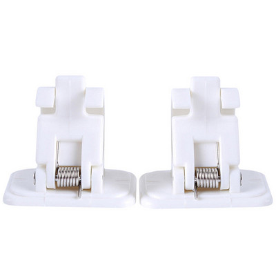 2 vnt. Dušo užuolaidos pakabinamo strypo galo tvirtinimo laikiklio laikiklio kabliukas, skirtas namų vonios kambariui CLH@8