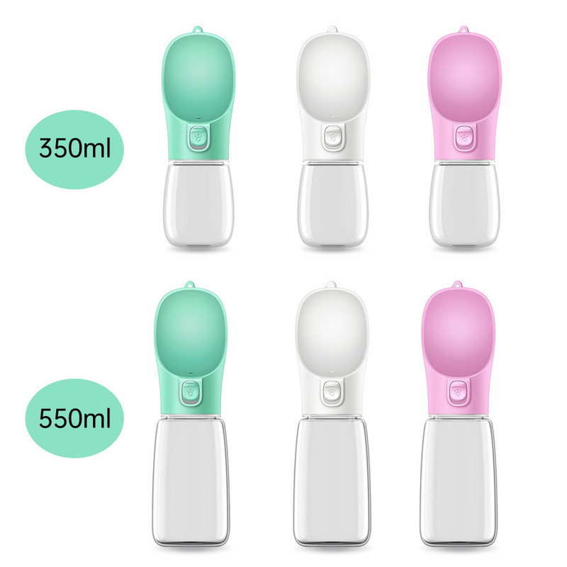 Pārnēsājams suņu ūdens pudeles pārtikas un ūdens trauks suņu mājdzīvniekiem.