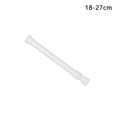 1 bucată nouă multifuncțională cu arc, extensibil, telescopic, reglabil, plasă, tensiune, șină de perdea, stâlp, tije, umeraș încărcat