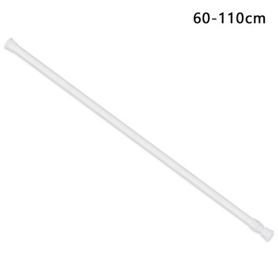 1 bucată nouă multifuncțională cu arc, extensibil, telescopic, reglabil, plasă, tensiune, șină de perdea, stâlp, tije, umeraș încărcat