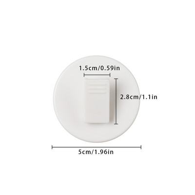 1 vnt. balti lipnūs užuolaidų segtukai nuo vėjo apsaugotas nuo purslų namų vonios kambarys besiūliai dušo užuolaidų laikikliai tvirtinimo segtukai sagtis