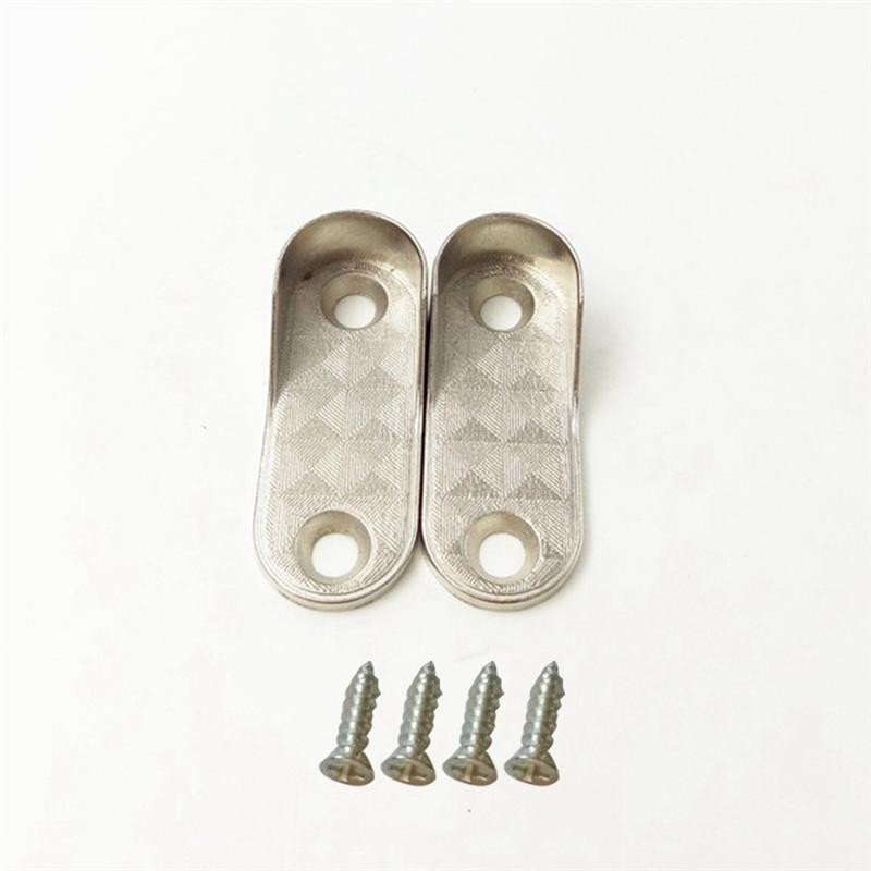 Ovalni kraj šipke za ormar Nosači Namještaj Hardver Dodaci Potporni nosač cijevi za ormar Držač šipke za vješanje odjeće