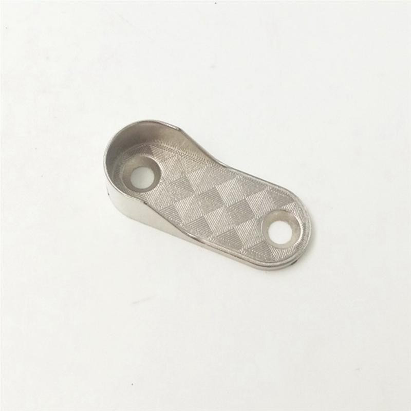 Ovalni kraj šipke za ormar Nosači Namještaj Hardver Dodaci Potporni nosač cijevi za ormar Držač šipke za vješanje odjeće