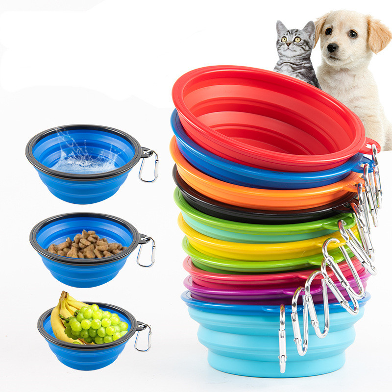350/1000 ml velika sklopiva zdjela za pse Putni pribor Puppy Food Dish suha hrana za pse Bowl Cat Container posuda za piće za pse