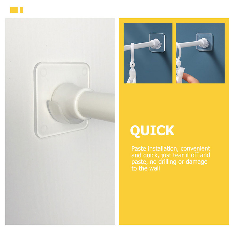 Stieņa aizkaru dušas turētāji turētāju kronšteini staba vēdera kronšteini romiešu spriegošanas turētāji aiztures žalūzijas vannas sliedes āķi