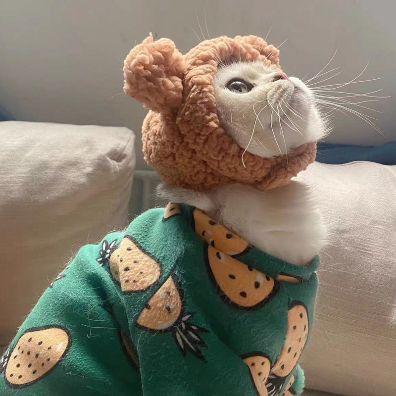 Smiješna slatka mačka Pokrivala za glavu Pokrivala za pse Šešir Rođendanska maska za dotjerivanje Plišane zečje uši Oprema za kućne ljubimce Pribor za kućne ljubimce Šešir za mačke