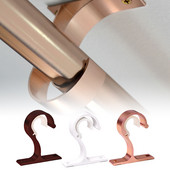 1 gab. aizkaru stieņa alumīnija sakausējuma bieza viena kronšteina augšējā stiprinājuma kronšteins (rožu zelts)