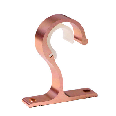 1 gab. aizkaru stieņa alumīnija sakausējuma bieza viena kronšteina augšējā stiprinājuma kronšteins (rožu zelts)