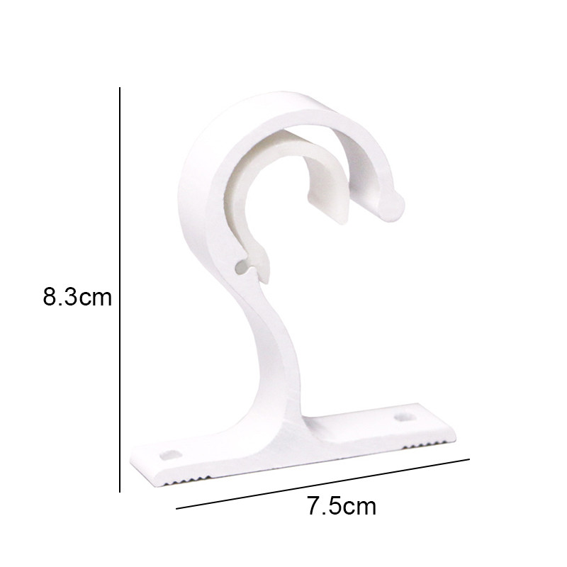 1 gab. aizkaru stieņa alumīnija sakausējuma bieza viena kronšteina augšējā stiprinājuma kronšteins (rožu zelts)