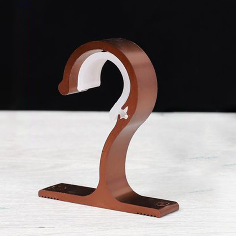 1 gab. aizkaru stieņa alumīnija sakausējuma bieza viena kronšteina augšējā stiprinājuma kronšteins (rožu zelts)