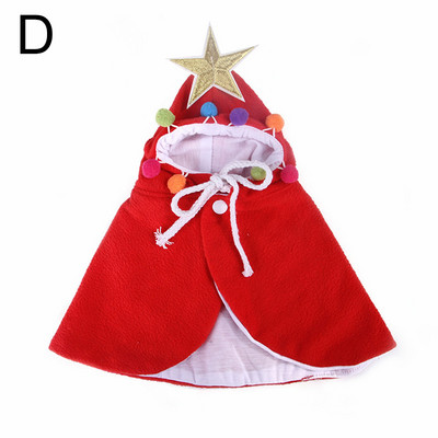 Ziemassvētki mājdzīvnieku apģērbi rudens ziemas plīša sarkans suns kaķis cepure apmetnis šalle galvas saite Ziemassvētku mājdzīvnieku rotājumi laimīgu jauno gadu mājdzīvnieku piederumi