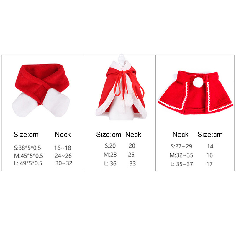 Ziemassvētki mājdzīvnieku apģērbi rudens ziemas plīša sarkans suns kaķis cepure apmetnis šalle galvas saite Ziemassvētku mājdzīvnieku rotājumi laimīgu jauno gadu mājdzīvnieku piederumi