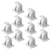 Aizkaru turētāju stieņu kronšteini Dvieļu durvju stieņu stieņu klipši Dekoratīvie sienas stieņu aizkaru turētāji Atbalsta plaukts Vannas istaba