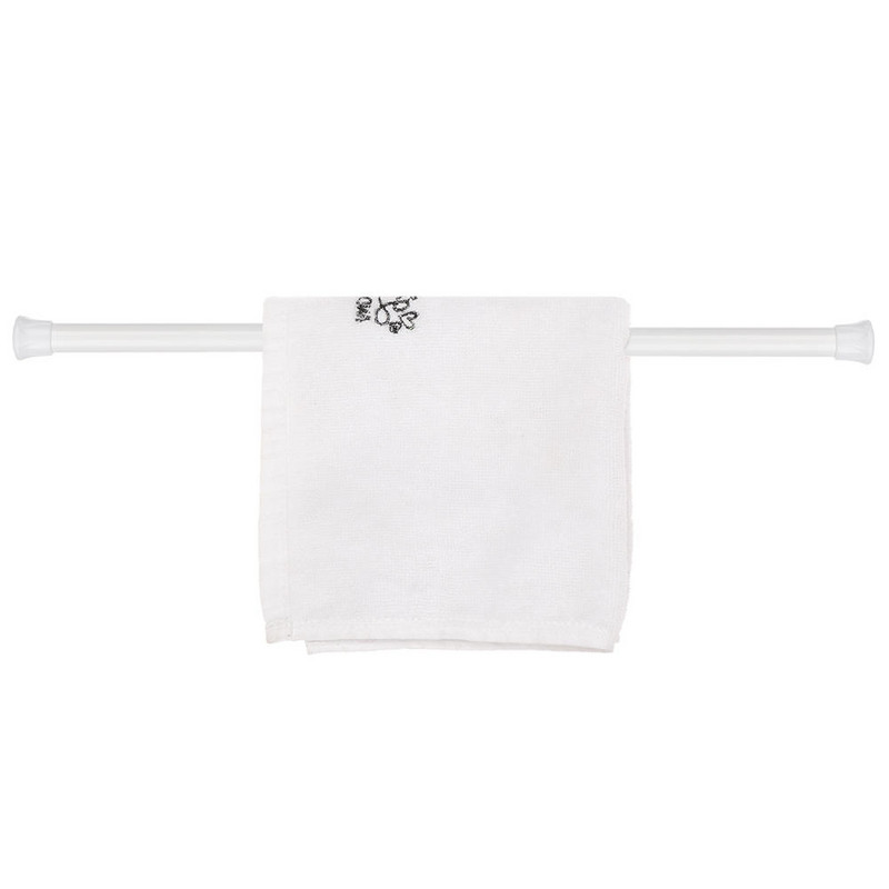 1kom produljiva kupaonska viseća zavjesa za tuš kabinu Podesiva teleskopska vješalica za šipku za zavjese Dodaci za ormar