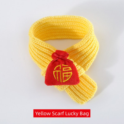 2023 Nova godina Zec Mrkva Lucky Cat Bag Kućni ljubimac Mačka Pas Pređa za pletenje Svečani šal Bib Pletenje Pseći šal Mačka Blagdanski dar Ovratnik