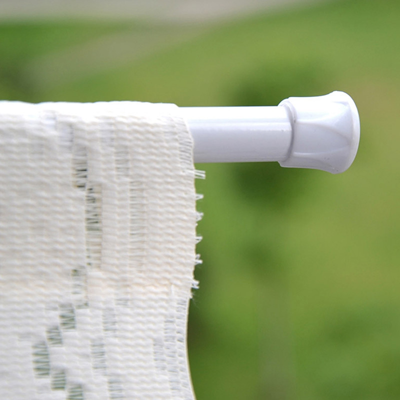 Regulējami aizkaru stieņi metāla izvelkami dušas aizkaru stieņi teleskopiskie stabi Vannas istabas mājsaimniecības pakaramie stieņi Garderobes organizators