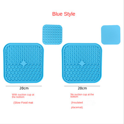 1 KOM Silikonska podloga za lizanje Kućni ljubimac Podloga za lizanje pasa za kupanje Maslac od kikirikija Sporo jedenje Hranilica za lizanje Mačke Podloga za lizanje Podloga za hranjenje pasa za lizanje
