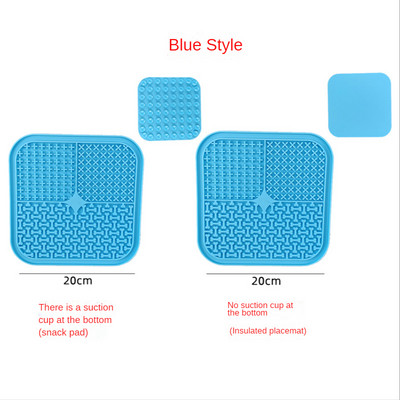 1 KOM Silikonska podloga za lizanje Kućni ljubimac Podloga za lizanje pasa za kupanje Maslac od kikirikija Sporo jedenje Hranilica za lizanje Mačke Podloga za lizanje Podloga za hranjenje pasa za lizanje