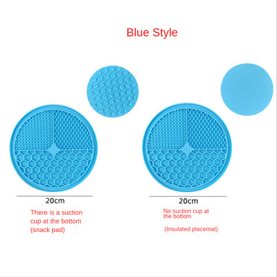 1 KOM Silikonska podloga za lizanje Kućni ljubimac Podloga za lizanje pasa za kupanje Maslac od kikirikija Sporo jedenje Hranilica za lizanje Mačke Podloga za lizanje Podloga za hranjenje pasa za lizanje