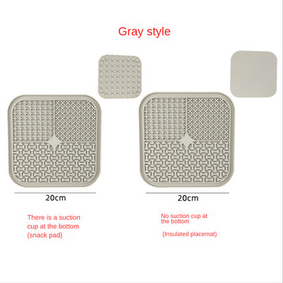 1 KOM Silikonska podloga za lizanje Kućni ljubimac Podloga za lizanje pasa za kupanje Maslac od kikirikija Sporo jedenje Hranilica za lizanje Mačke Podloga za lizanje Podloga za hranjenje pasa za lizanje