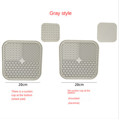 1 KOM Silikonska podloga za lizanje Kućni ljubimac Podloga za lizanje pasa za kupanje Maslac od kikirikija Sporo jedenje Hranilica za lizanje Mačke Podloga za lizanje Podloga za hranjenje pasa za lizanje