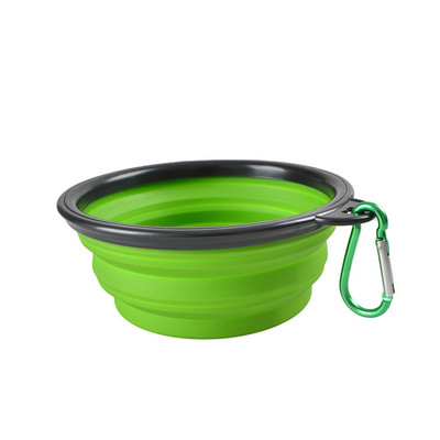 1000 ml zdjela za pse, velika sklopiva silikonska zdjela za mačke, prijenosna posuda za putovanja na otvorenom, posuda za hranu za štene, hranilica, zdjela za vodu